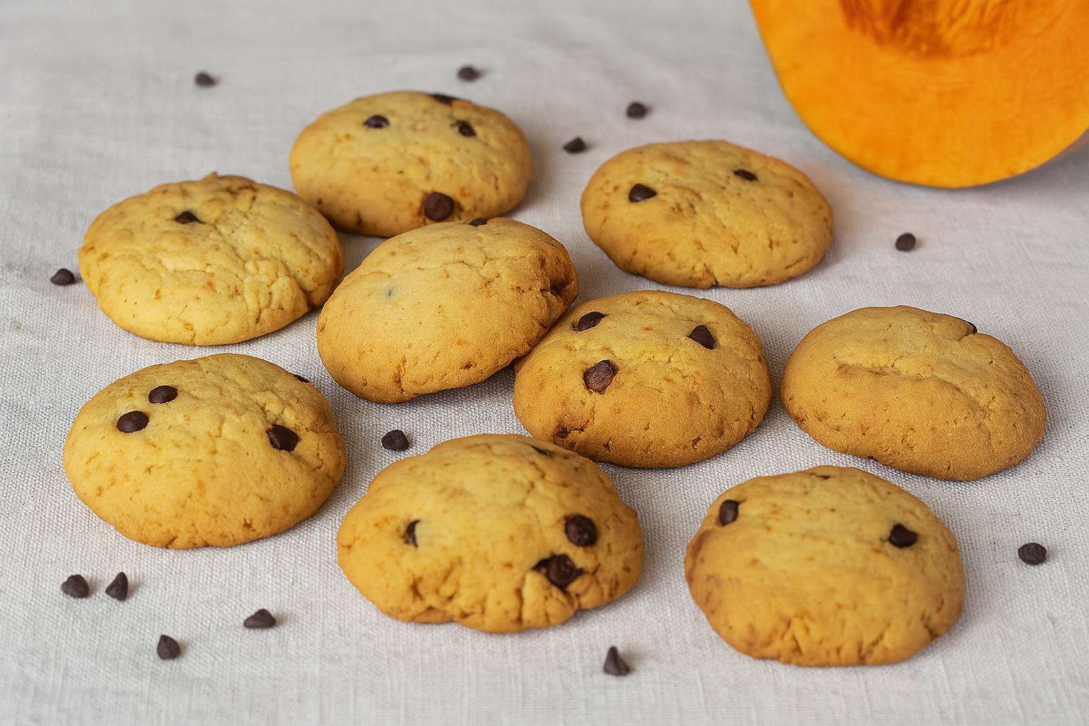 Biscuits à la citrouille et au chocolat en friteuse à air