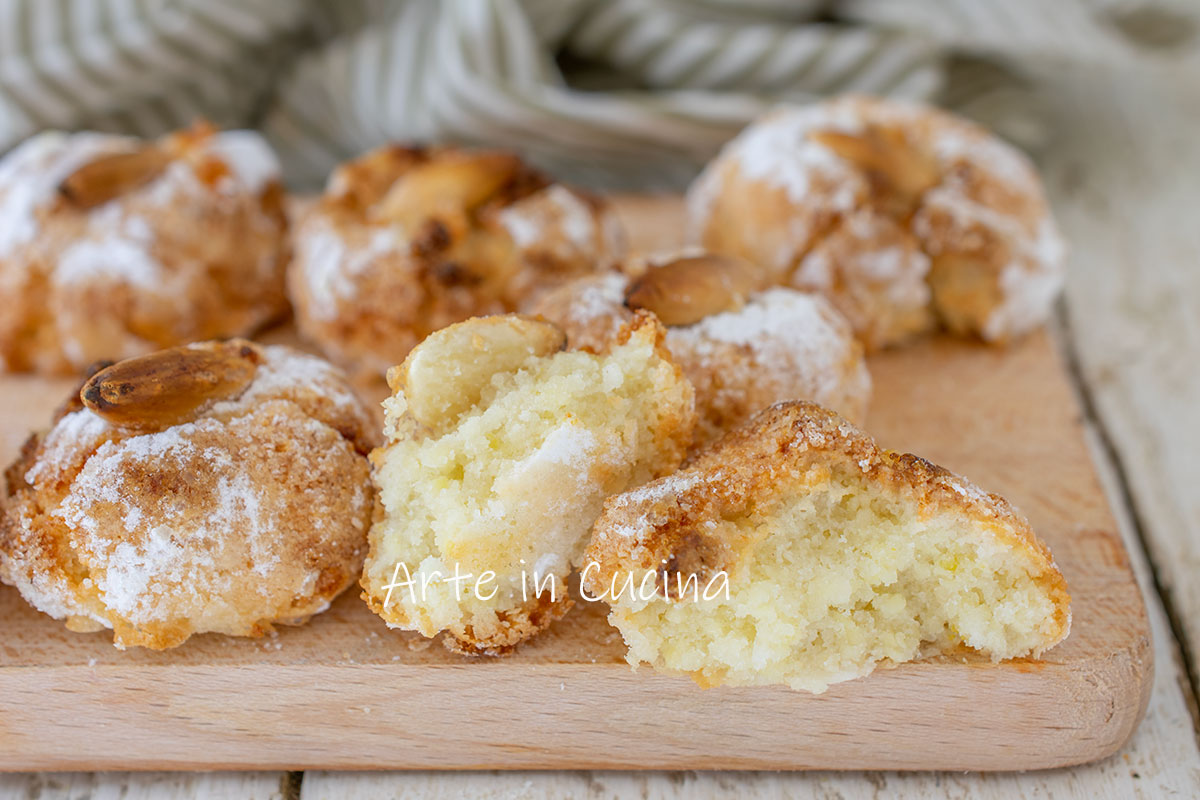 Biscuits aux amandes et à la farine de riz au citron très moelleux