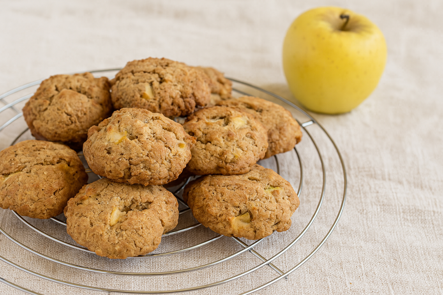 Biscuits aux pommes et à la cannelle