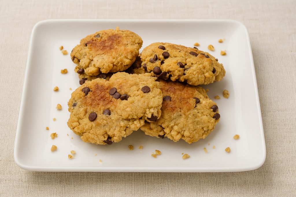 biscuits aux pommes, noix et chocolat à la friteuse à air