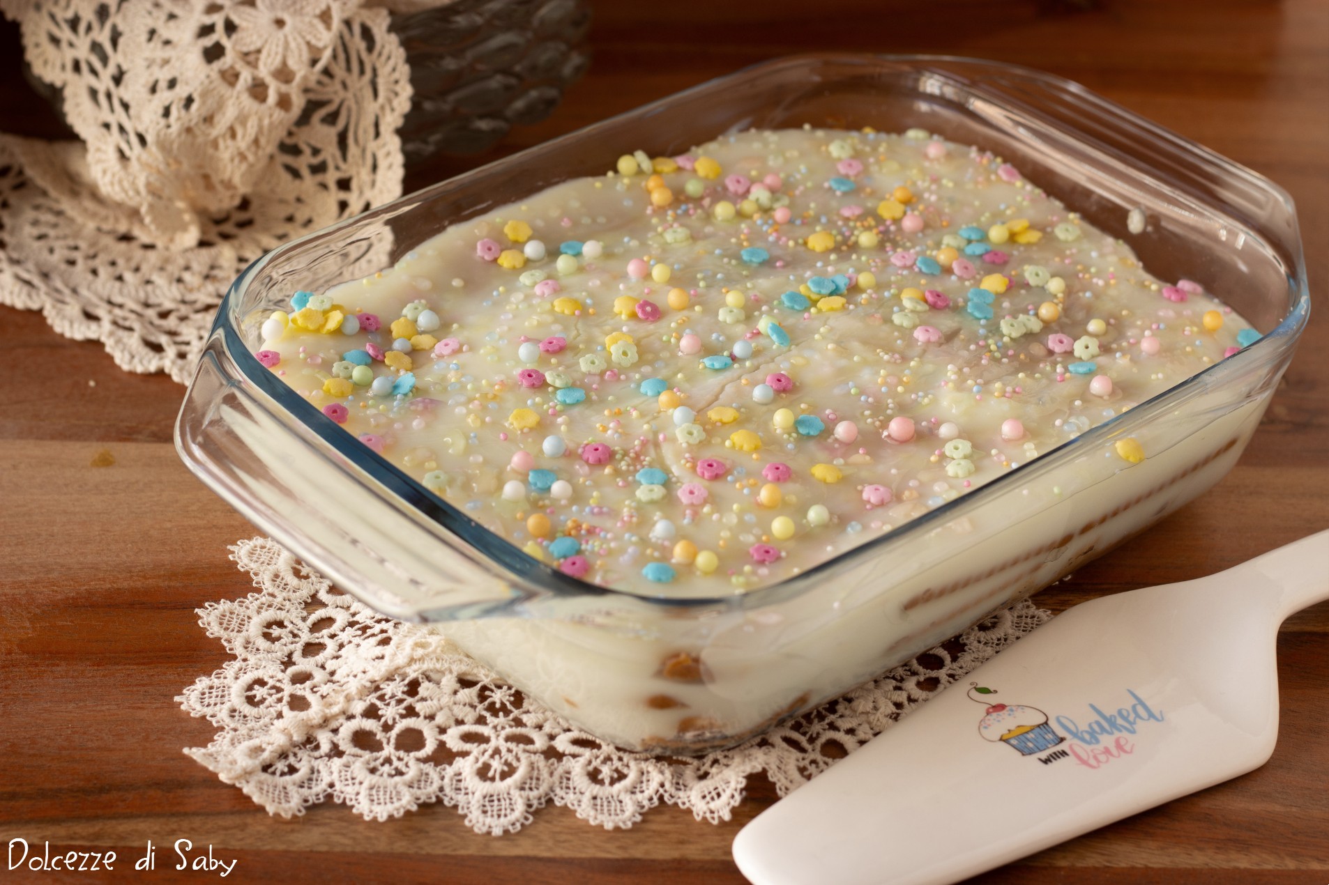 Blanc-manger avec biscuits