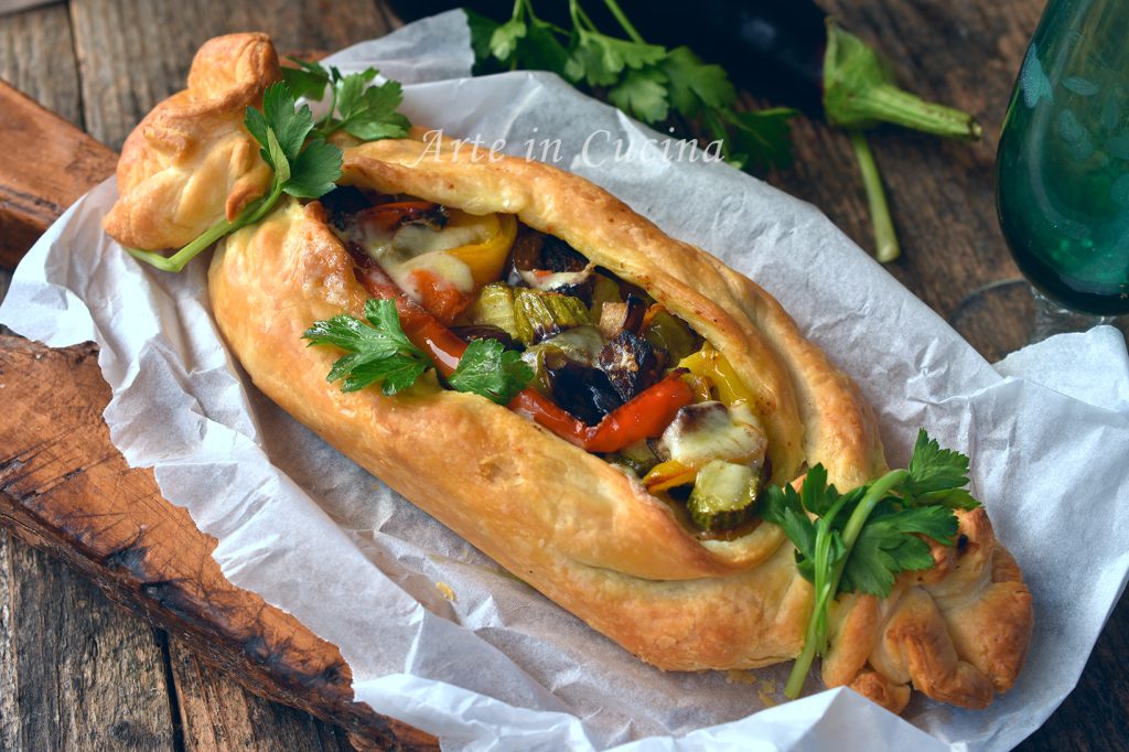 Bonbon de feuilletée aux légumes