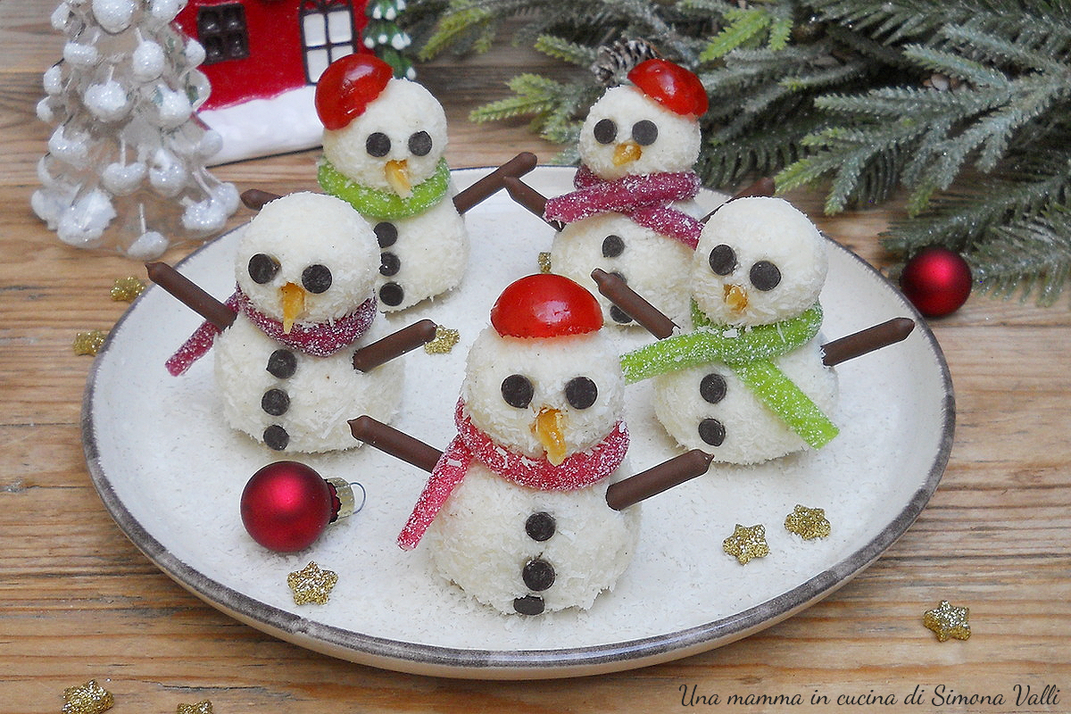 Bonshommes de neige à la noix de coco