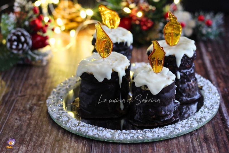 Bougies de Noël au pandoro