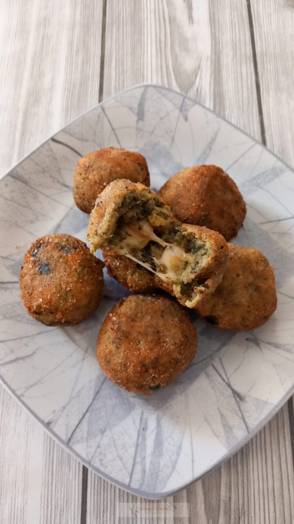 boulettes de brocolis et scamorza
