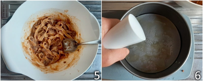 c. huiler un moule antiadhésif avec peu d'huile