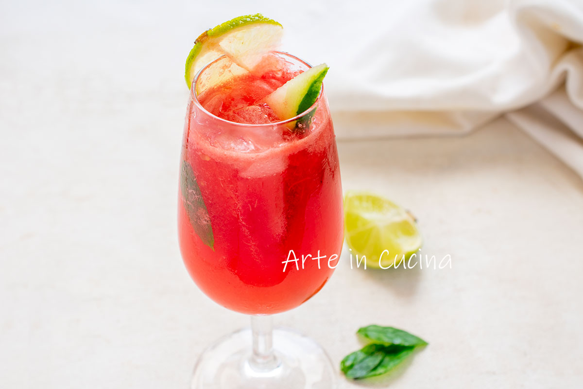 Caipiroska à la pastèque boisson d&rsquo;été