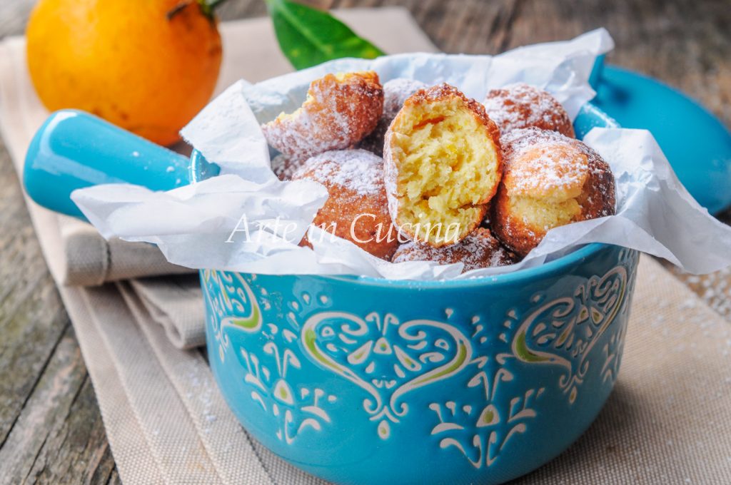 Castagnole ricotta orange et amandes vickyart art en cuisine