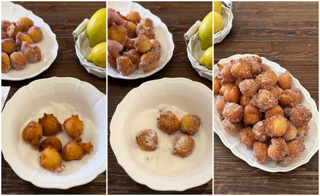 castagnoles à la ricotta très moelleuses