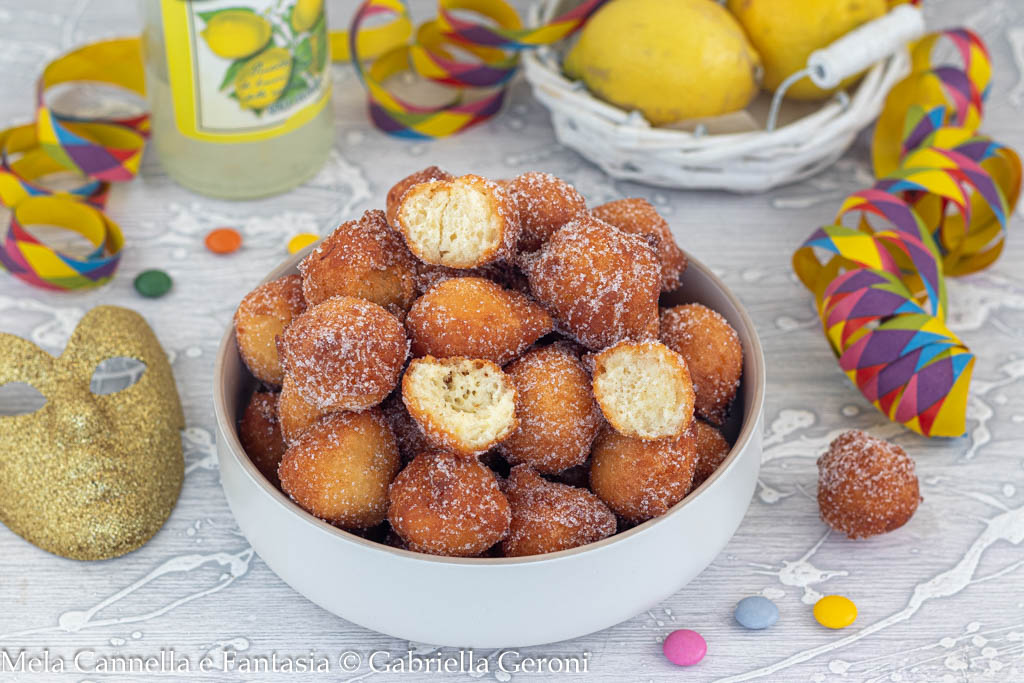 Castagnoles moelleuses au limoncello sans beurre