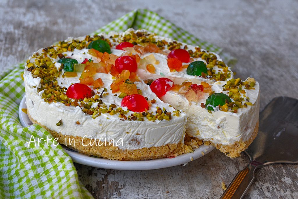 Cheesecake cassata glacée sans cuisson