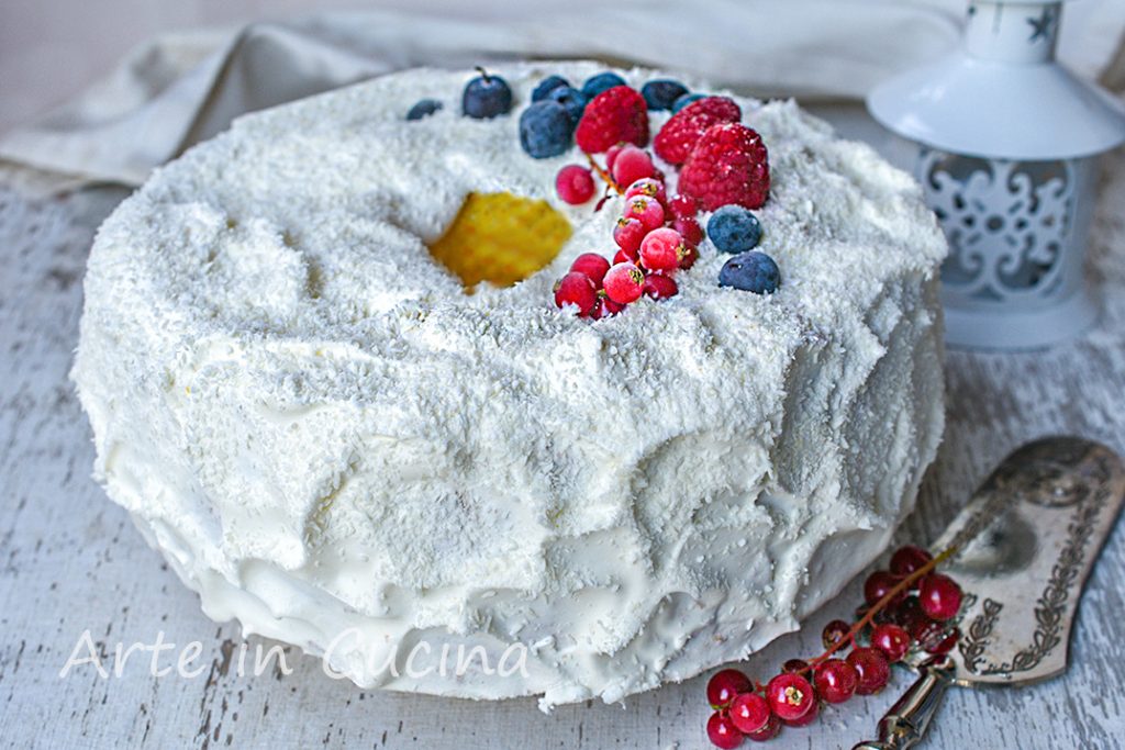 Chiffon cake de Nouvel An dessert des fêtes