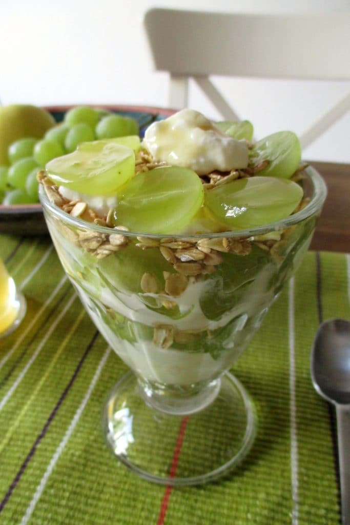 Compote de fruits avec avoine et quark, Mangia senza Pancia