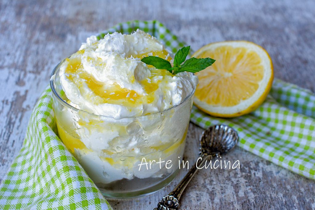 Crème froide citron et coco 5 minutes