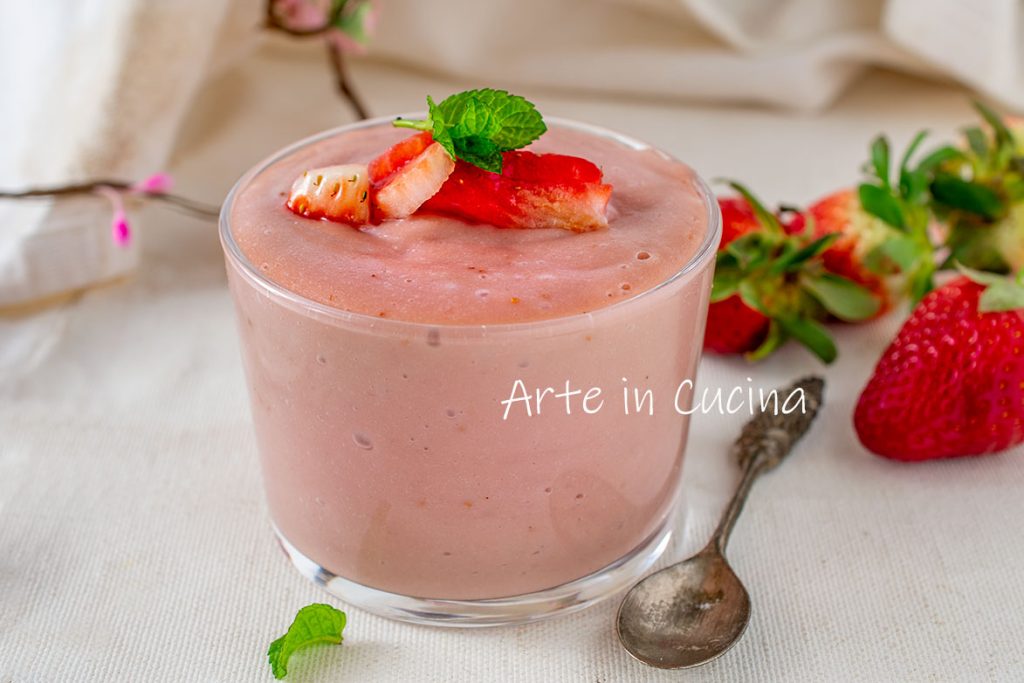 Crème pâtissière aux fraises