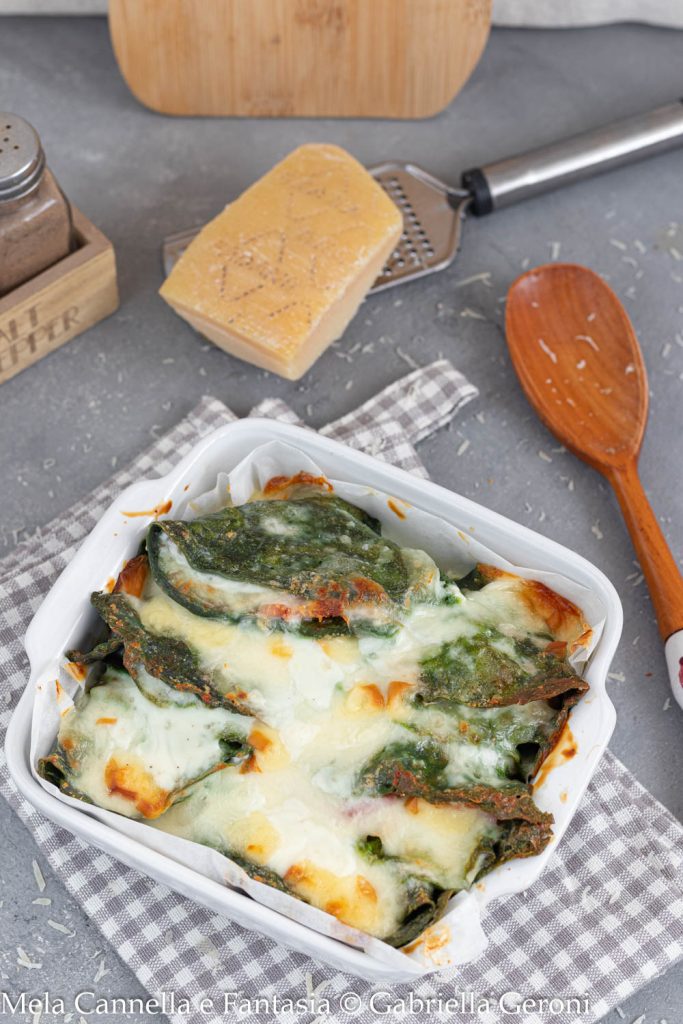 crêpes aux épinards gratinées