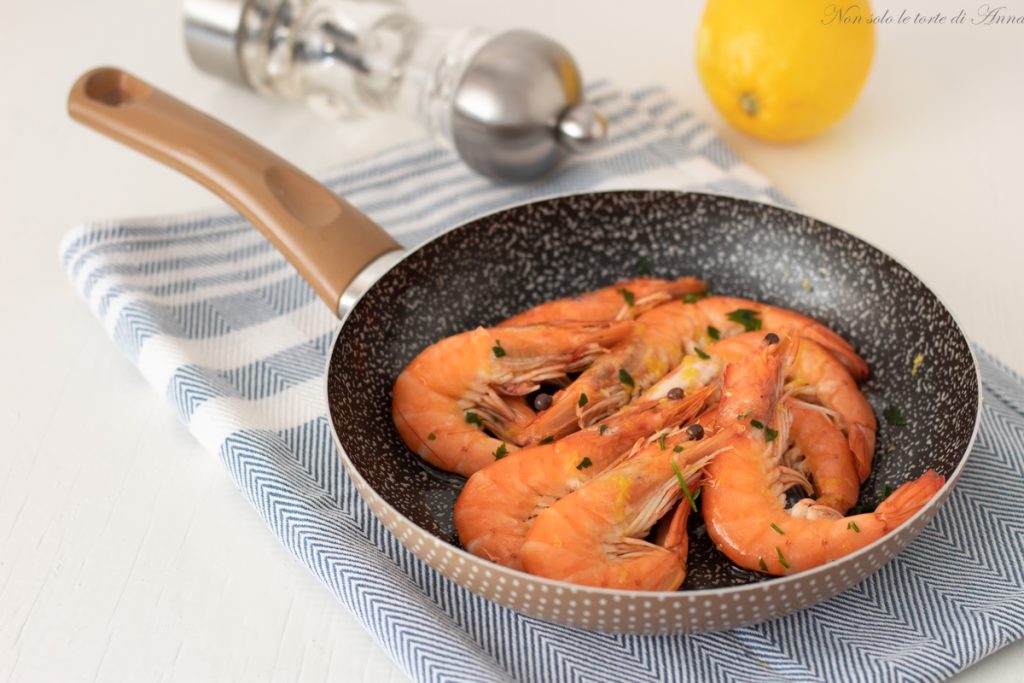 crevettes géantes à la poêle au cognac