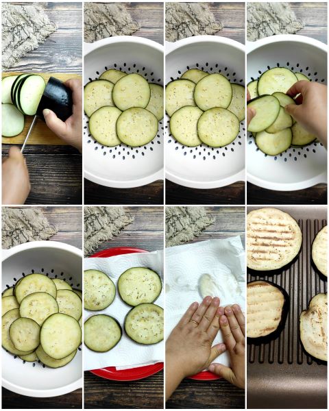 cuisson des aubergines