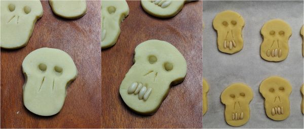 donnez la forme aux biscuits et disposez-les sur la plaque avec du papier sulfurisé