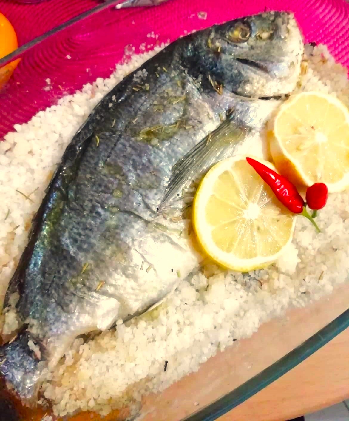 DORADE en croûte de sel