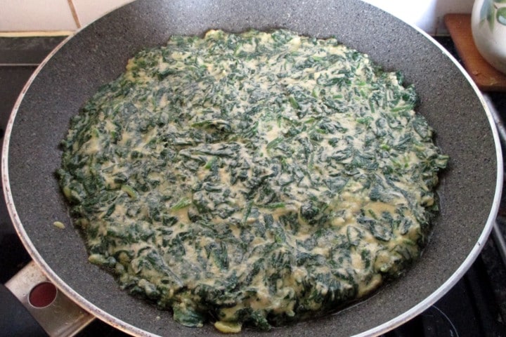 Farifrittata aux épinards, Mange sans Ventre