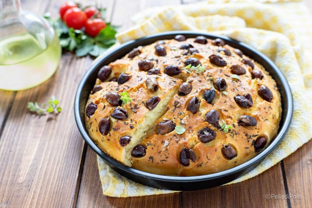 focaccia rapide à la friteuse à air