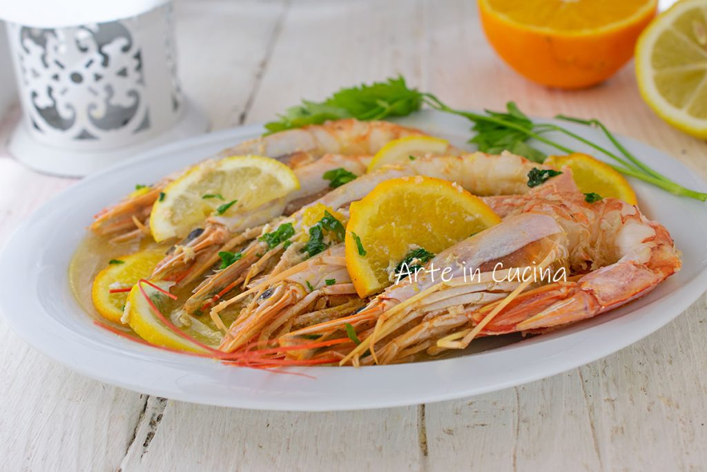 Gambas aux agrumes