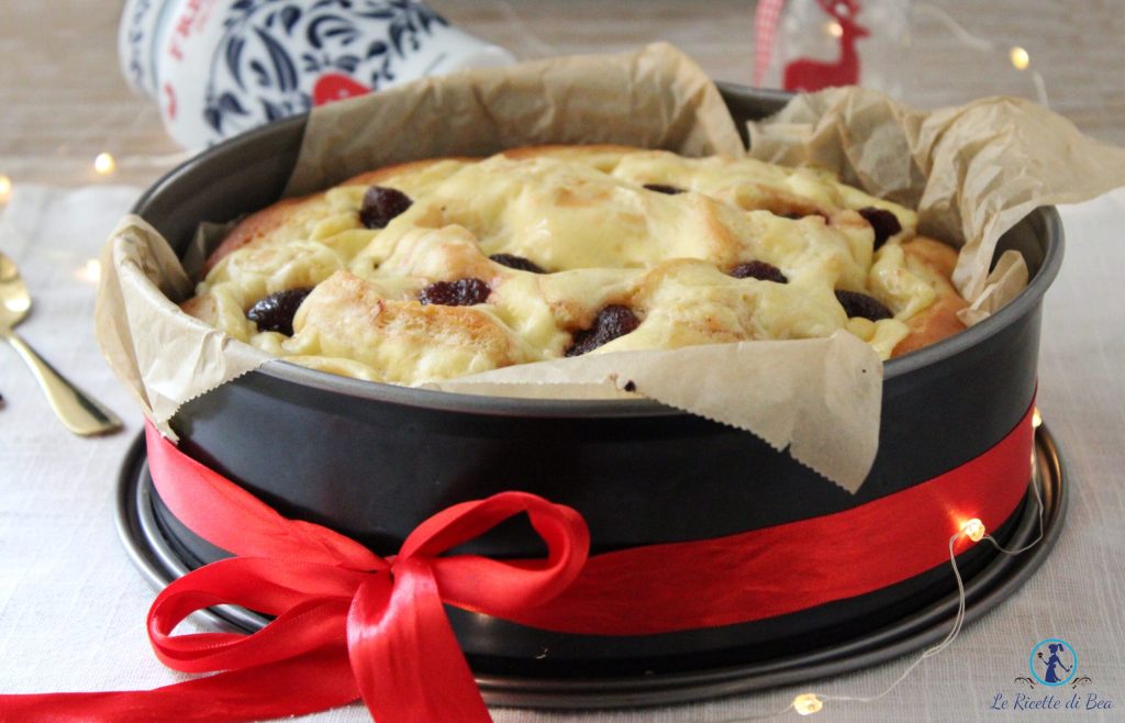 gâteau avec crème cuite