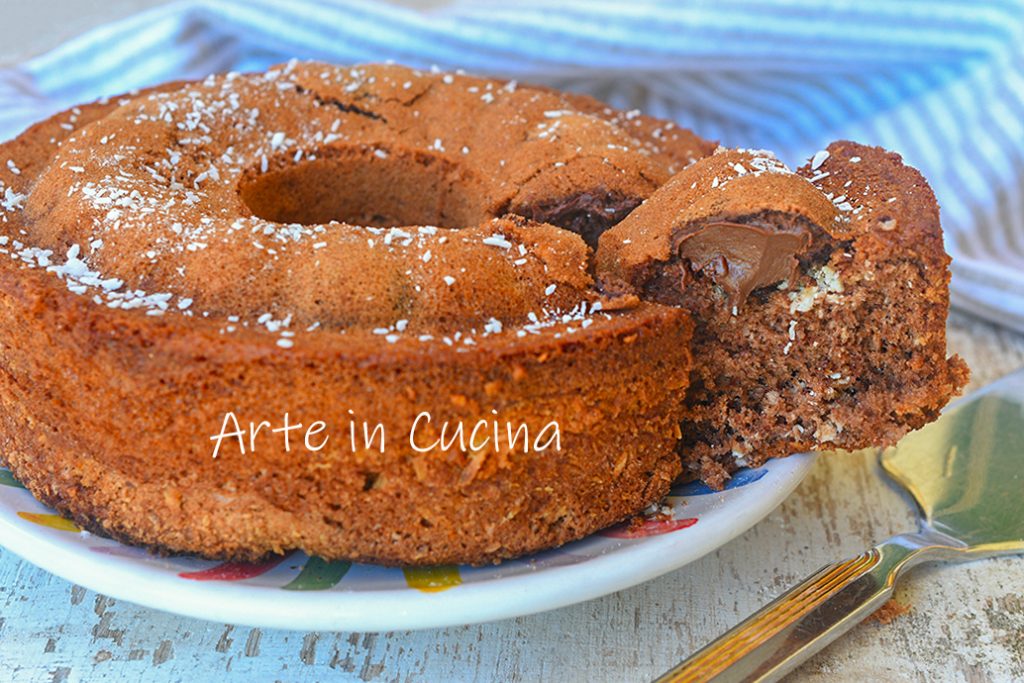 Gâteau au cacao, noix de coco et Nutella