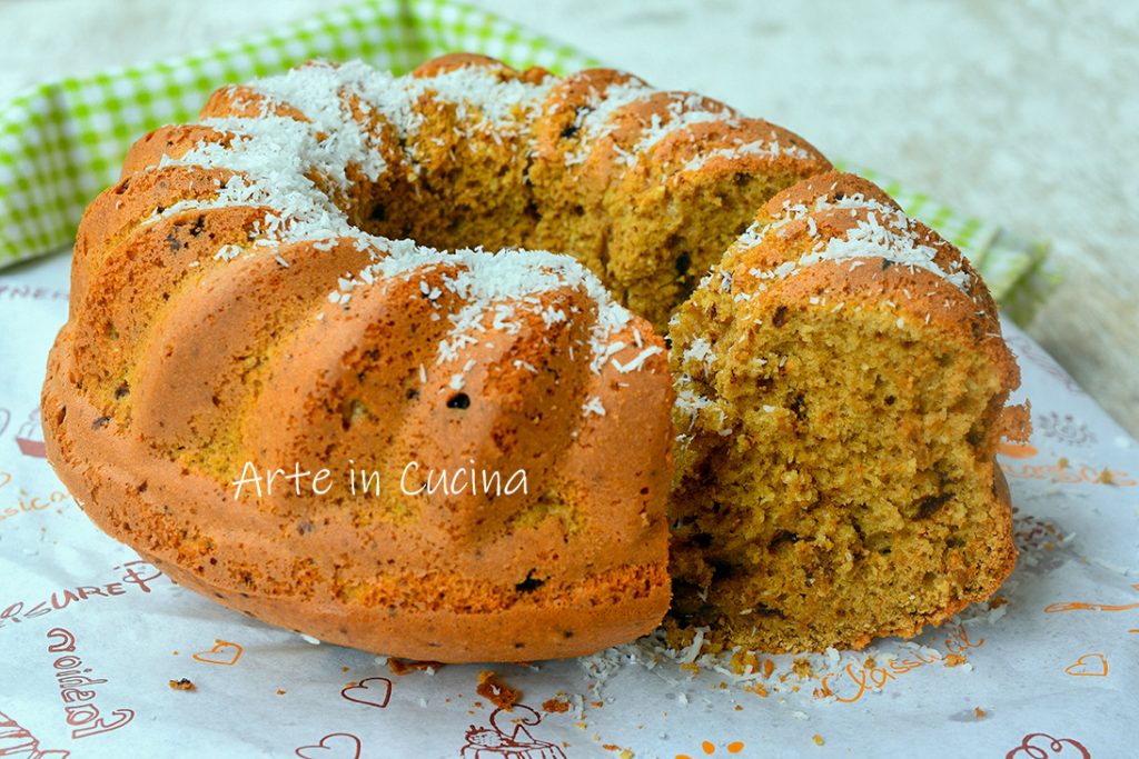 Gâteau café et noix de coco sans beurre ni huile