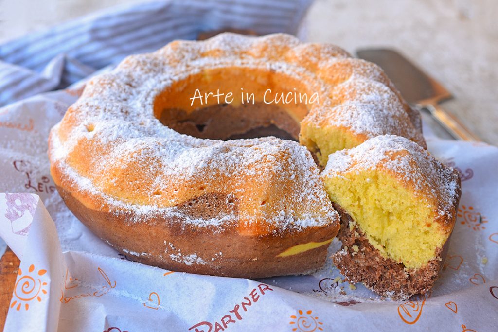 Gâteau marbré rapide bicolore