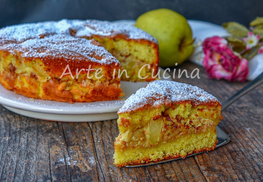 Gâteau renversé aux pommes et amaretti