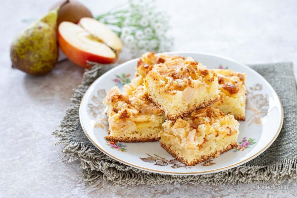 gâteau aux pommes et poires