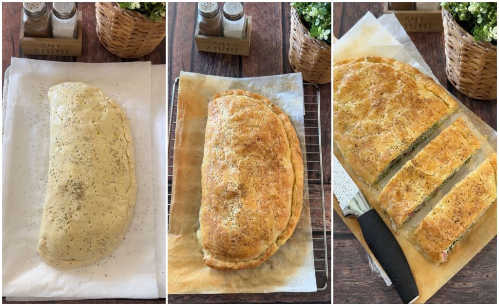 grand ravioli de pâte feuilletée