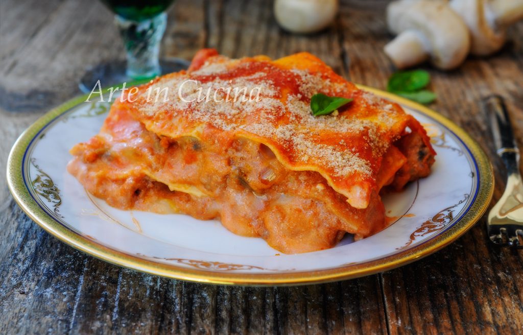 Lasagne avec champignons et saucisse recette facile vickyart art en cuisine