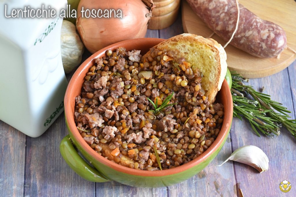 lentilles à la toscane avec saucisse recette soupe de lentilles avec saucisse émiettée le grain de maïs