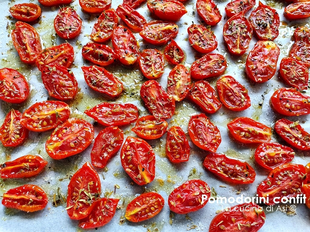 tomates cerises confites