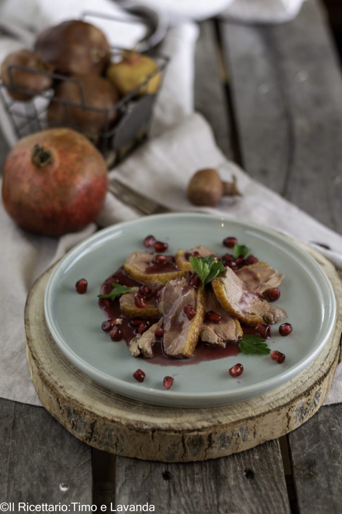 magret de canard à la grenade
