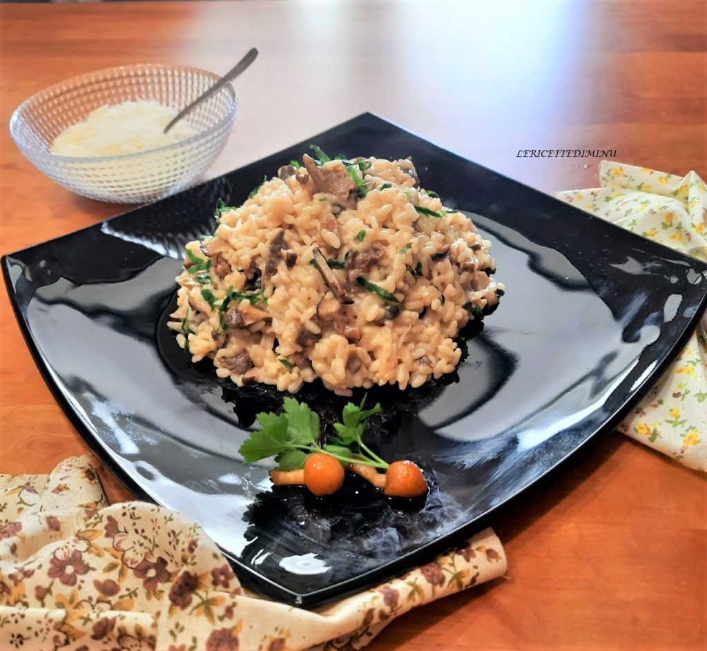 Risotto aux champignons séchés mélangés