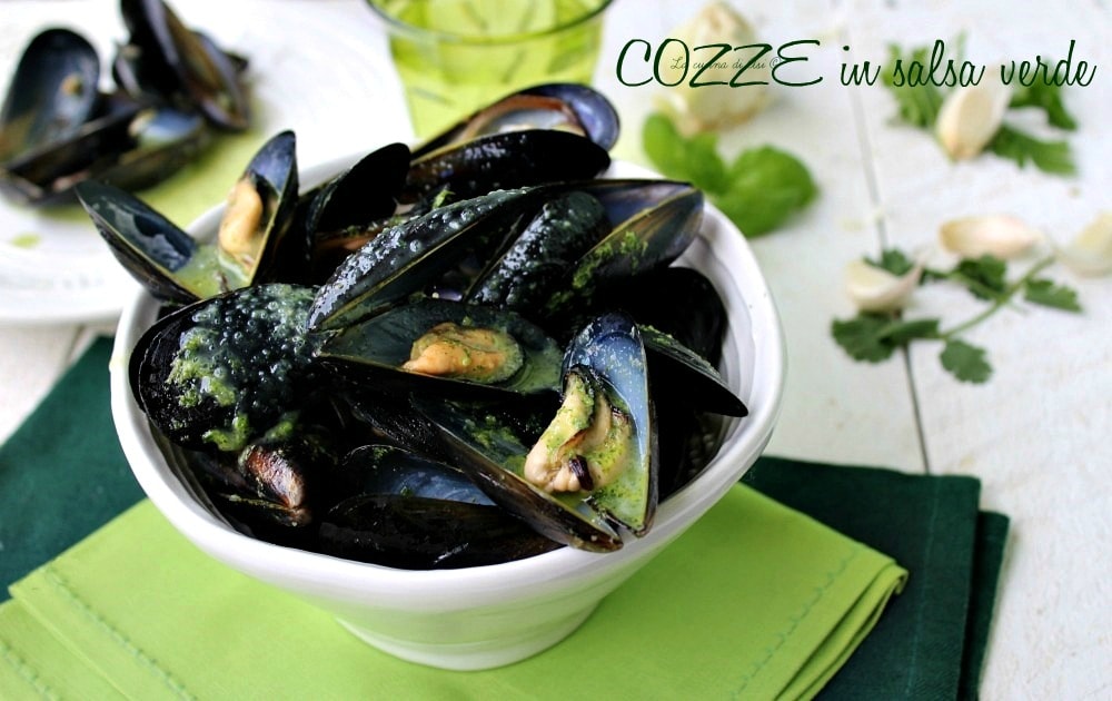 moules en sauce verte