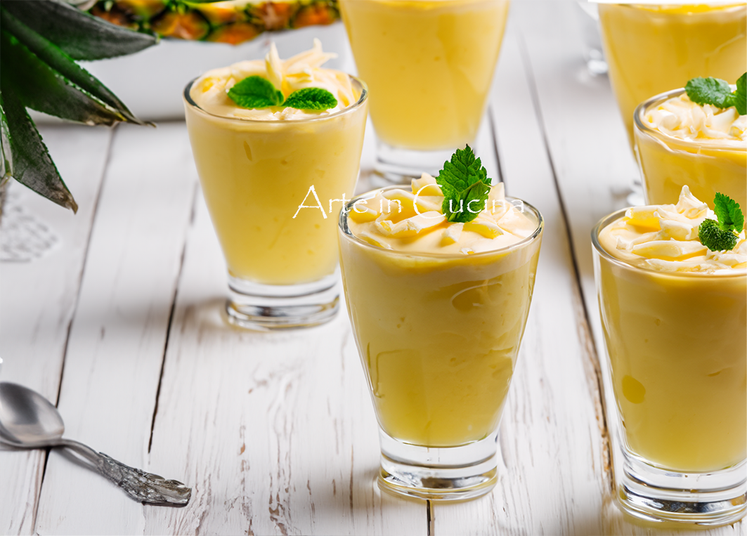 Mousse à l&rsquo;ananas et mascarpone