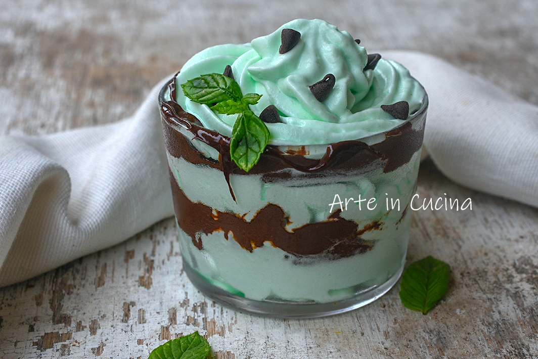 MOUSSE MENTHE ET NUTELLA dessert rapide
