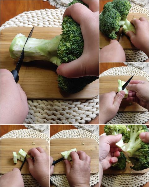 nettoyez le brocoli et divisez-le en bouquets