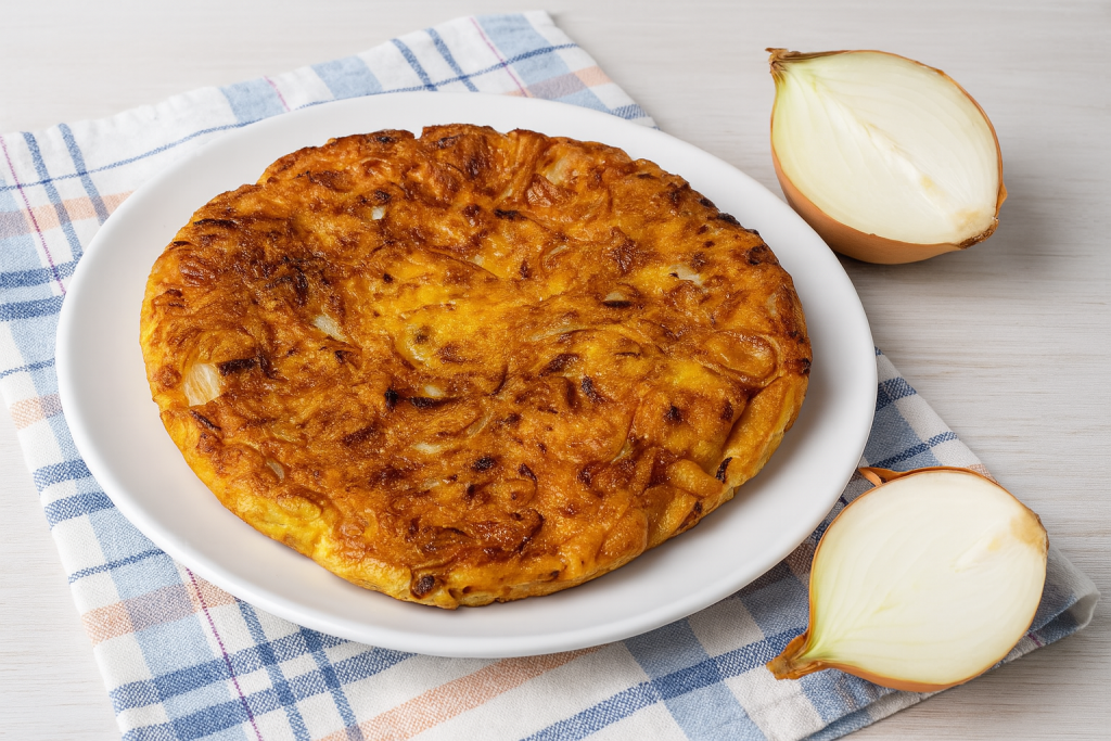 omelette aux oignons dans friteuse à air