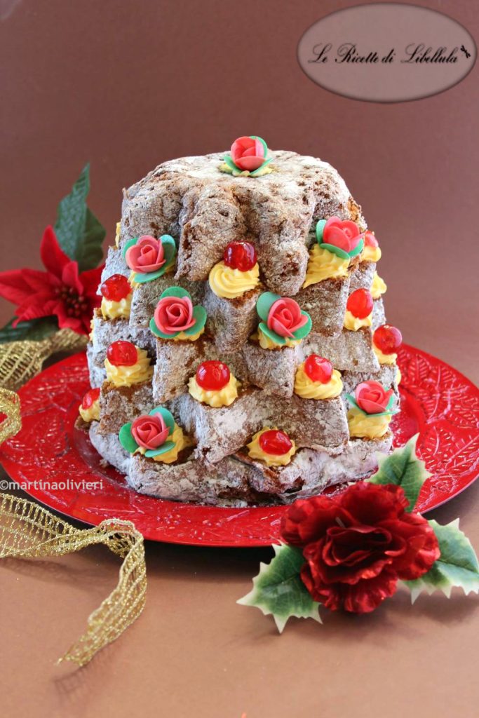 Pandoro farci avec crème de mascarpone au rhum