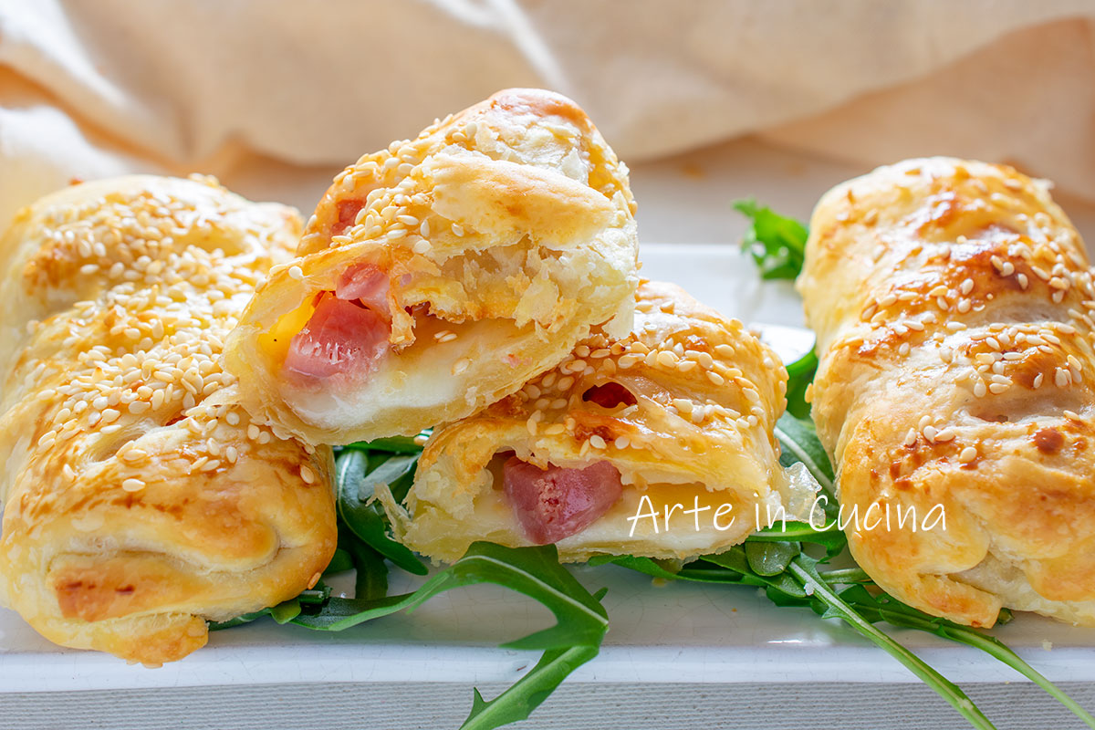 Feuilletés napolitains avec pâte feuilletée