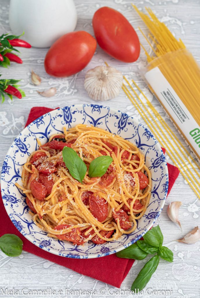 pâtes allo scarpariello sans gluten