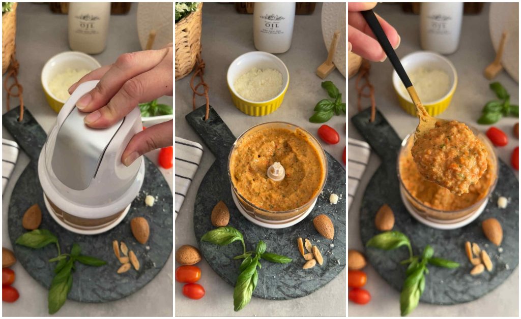 pesto de tomates cerises