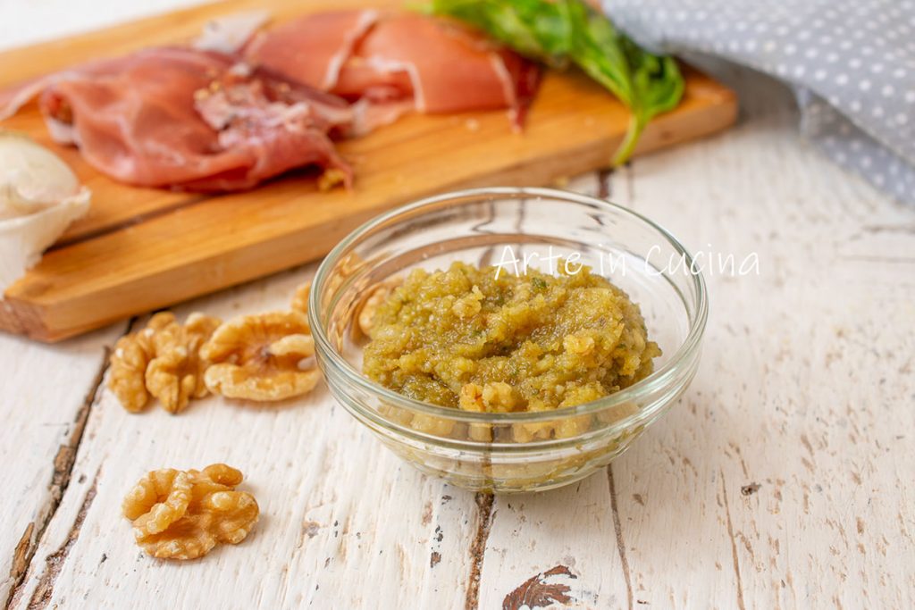 Pesto de noix crème pour pâtes et bruschettas