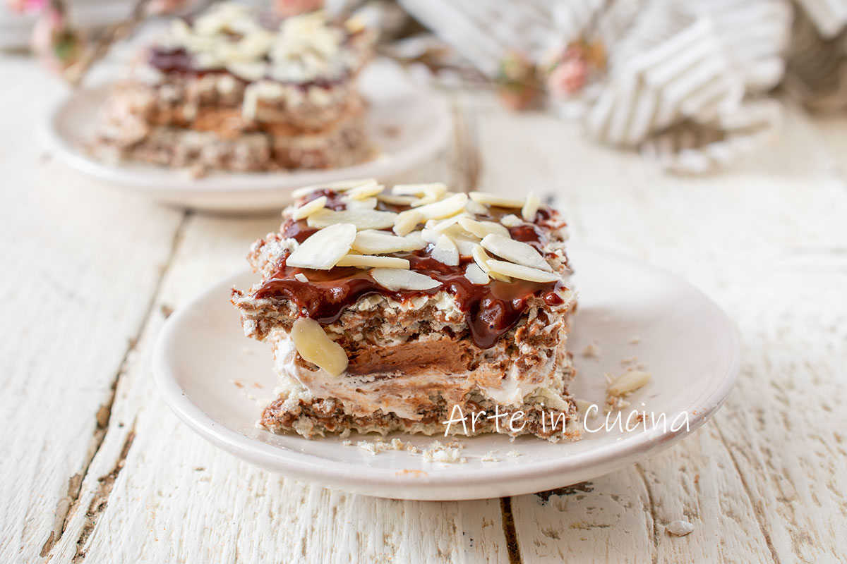 Petits gâteaux crème et chocolat aux gaufrettes